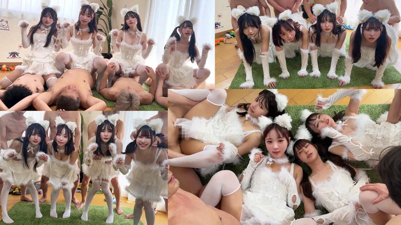 Kちゃん＆Nちゃん＆Fちゃん＆Mちゃん 無料サンプル画像(5) 【フルエロ動画】